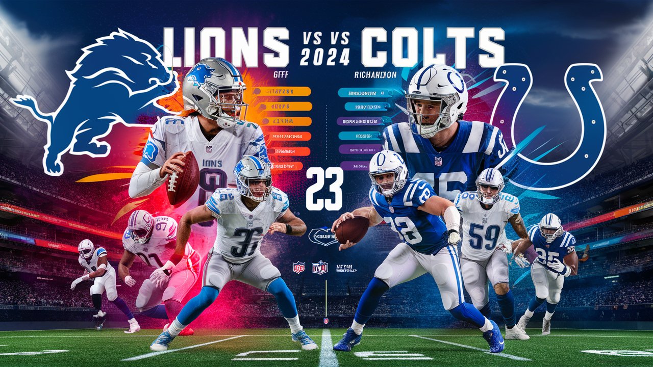 detroit lions vs colts match player stats